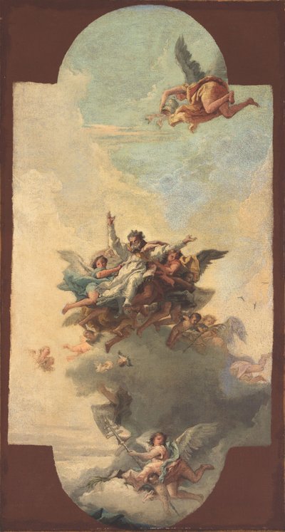 Die Apotheose eines Papstes und Märtyrers von Domenico Tiepolo